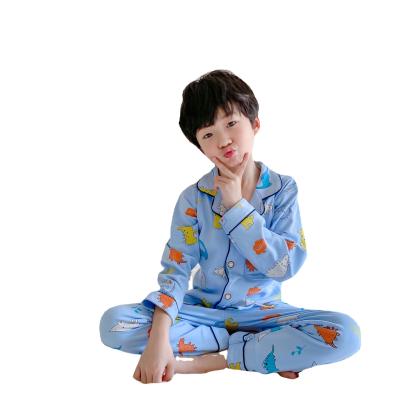 China New Arrival Cute Design Breathable Kids Sleepwear Cotton Long Sleeve Boys Girls Pajamas Sets for sale