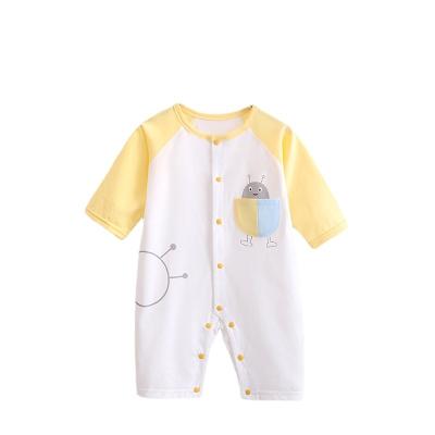 China 2022 Children's Summer Baby Onesie Air Breathable Thin Clothes Long Sleeves Pure Cotton Boneless Jacket for sale