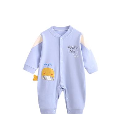 China Breathable Customize Print Baby Romper Long Sleeve Baby Onesie for sale