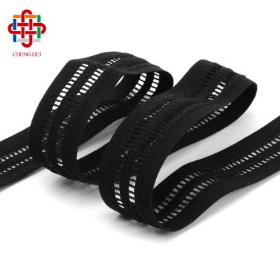 China Service Assurance Service Eyelet Mesh Belt Elastic Band Shoulder Strap Commercial Viable Strap For Lingerie Dress Trim for sale