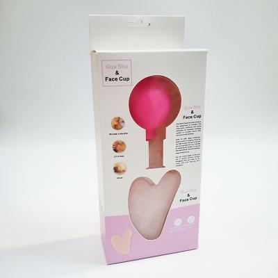 China 2022 New Hot Selling Body Gua Sha Board Massager Stone Rose Jade And Face Cup Set Body for sale