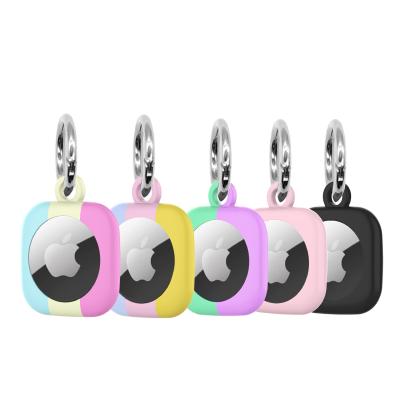 China High Quality Apple Airtag Case Anti-drop Silicone Holder Key Chain Cute Cartoon For Dog Pet For Airtags GPS Airtag Cover for sale