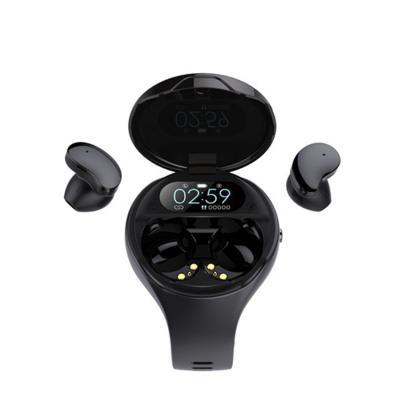 China In-Ear 2 in 1 Portable Waterproof Dustproof Sports Stereo Smart Watch True Wireless Earbuds Earphone for sale