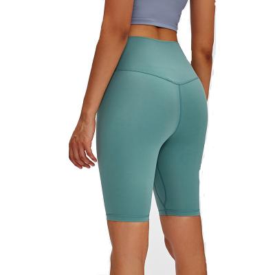 China Breathable Wholesale Female Gym Exercise Shorts Seamless High Waist Yoga Pants Yoga Workout Shorts for sale