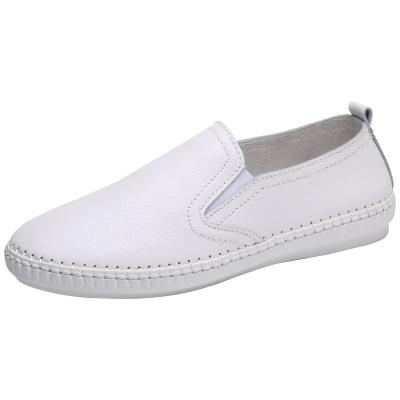 China Lightweight High Quality Genuine Leather Shoes Woman Flat Shoes Nursing Shoes for sale