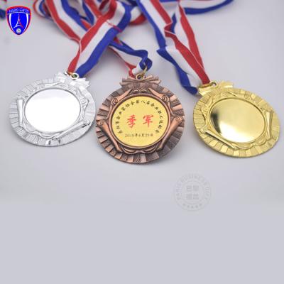 China Cheap Running Marathone Sports Meeting Blank Medal From Europe Factory Chain Supplier With Engraving Logo for sale