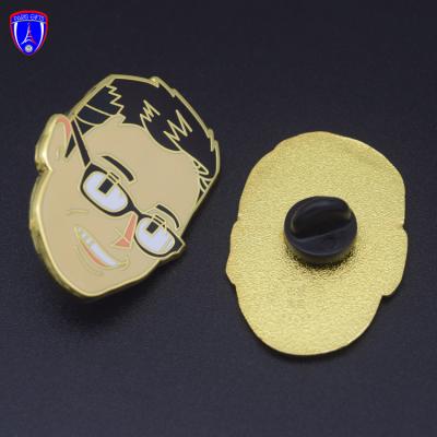 China Wholesale Custom Hard Enamel Pin Polish Gold Plating Pins Feminist Anime Top Europe For Wholesale With Your Own Design for sale