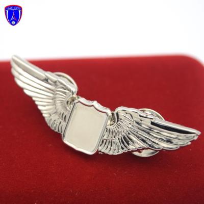 China Custom Europe Metal Wings Pin Pilot Badge for sale