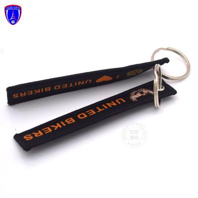 China Factory Promotion Gift Wholesale Cheap Wholesale Keychains Eco-friendly Leather Key Chain Nylon Cloth Key Chain Clip for sale