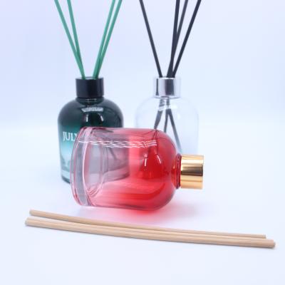 China Gift & High Quality 200ml Craft Spray Colorful Reed Fiber Stick Glass Diffuser Bottle For Indoor Uses YZ-7210# for sale