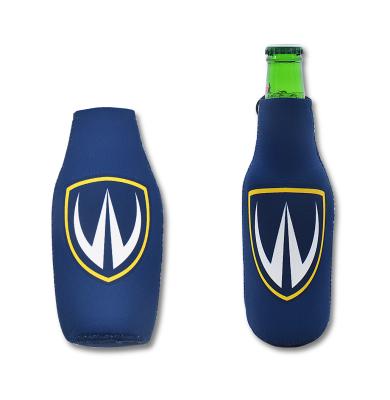 China Waterproof Neoprene Insulated Waterproof Beer Bottle Cooler Sleeve Glass Bottle Coozies With Custom Design for sale