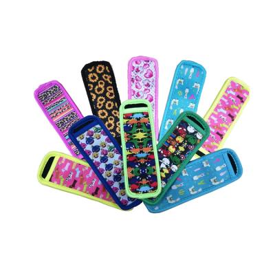 China Custom Printed Waterproof Inventory Clearance RTS Neoprene Popsicle Sleeve Environmental Friendly Foldable Holder For Kids for sale