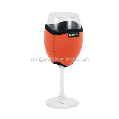 China 2021 Wholesale Customized Waterproof Logo Neoprene Wine Glass Bottle Cooler Bag Sleeve for sale