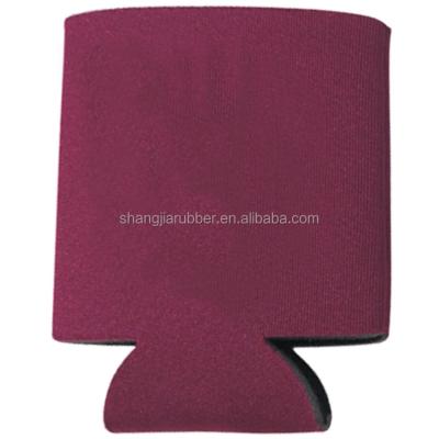 China Customized Customized Wine Color Waterproof Neoprene Insulated Stubby Holder Can Cooler Durable for sale