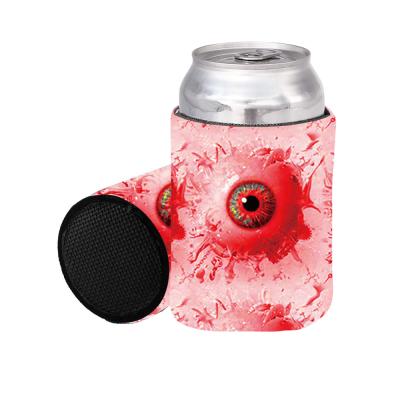 China 2021 Halloween Waterproof Home Neoprene Decoration Bloody Eyeball Blood Beer Can Cooler for sale