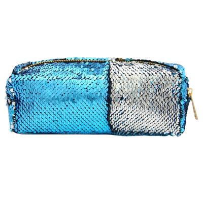 China Schools & Reversible Offices OEM Neoprene Glitter Mermaid Makeup Cosmetics Bag And Pencil Case For Lady for sale