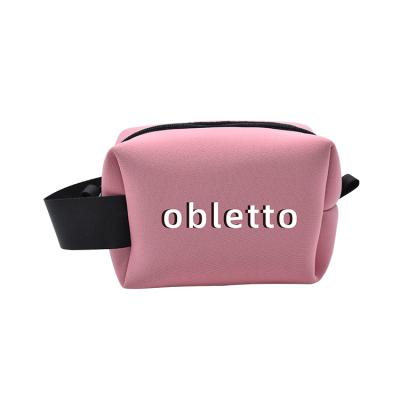 China Wholesale High Quality Fashion Obletto Brand Factory Neoprene Cosmetics Case Travel Makeup Bag for sale