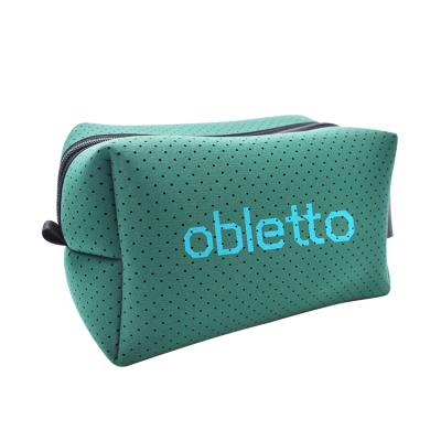 China Durable Obletto Neoprene Holes Pouch Toiletry Bag Waterproof Pouch Bag Large Neoprene Pouch for sale