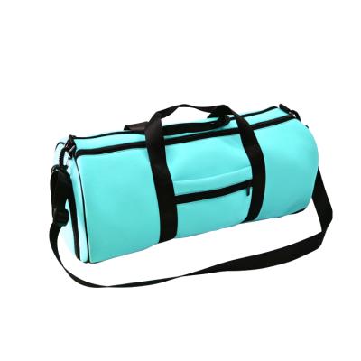 China New Arrivals Outdoor Stylish Blue Waterproof Neoprene Material Sports Bag Women Yoga Bag for sale