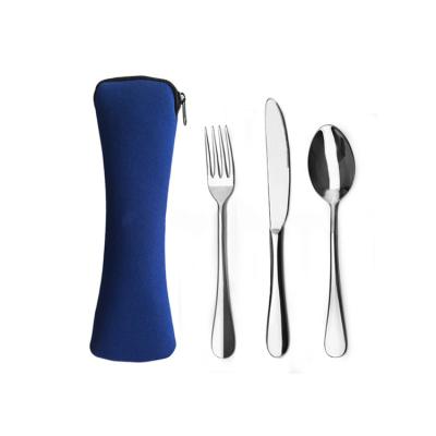 China Wholesale Thermal OEM Customized High Quality Waterproof Neoprene Tableware Pouch Cutlery Bag For Picnic for sale