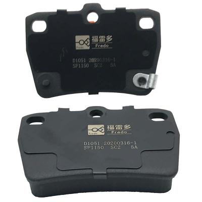 China Semi-metalic NAO Low Dust Low Noise Ceramic Disc Brake Pads For Toyota RAV Eco-Friendly And Comfortable 4 Drive for sale