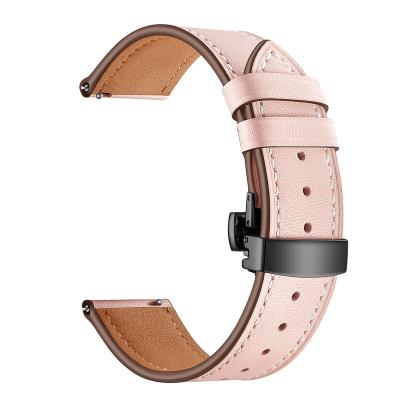 China Cheap Wholesale Smart New Arrival 6 Colors Classic Cowhide Leather Watch Band Strap Replacement Strap For Samsung for sale