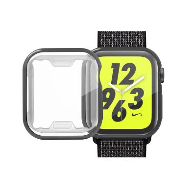 China Low MOQ 6 covers waterproof tpu screen protector 40mm watch cover apple watch series 44mm protective for sale