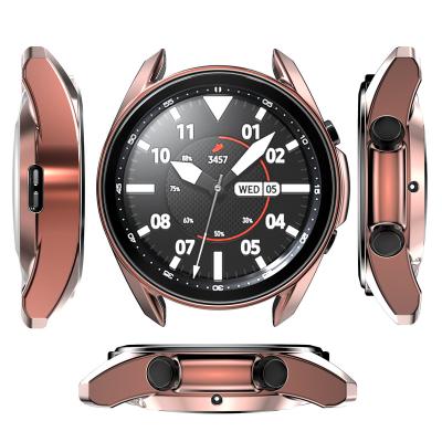 China Low MOQ Fashion Samsung Galaxy Watch 3 Series 41mm 45mm Electroplate PC Smart Watch Screen Protector Protective Case For Samsung for sale