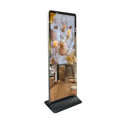 China 43 Inch Indoor Floor Stand Magic Mirror Advertising Display Machine for sale