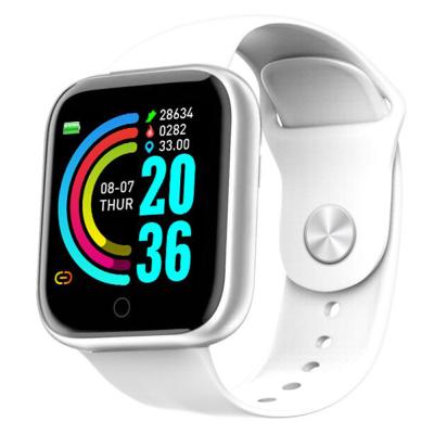 China Touch Screen Heart Rate Blood Pressure Message Reminder Y68 Wristband Smartwatch D20 Smartwatch For Sports for sale