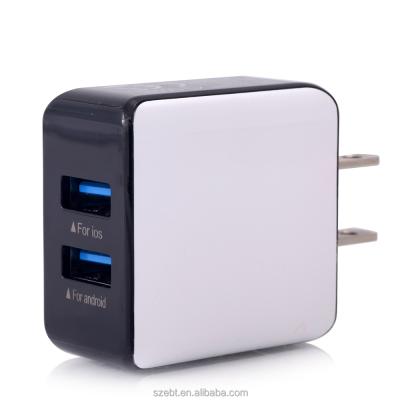 China New Model Dual USB 2.1a Wall Charging Travel Mobile Phone Charger For Mobile Phone/Tablet PC for sale