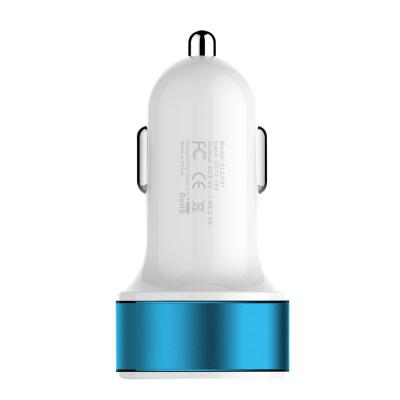 China Personalized 12V 24V Dual USB Car Charger for iPhone 4 / 5 / 6 and Android phone for sale