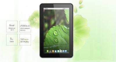 China Super slim 9 inch Dual core 3G tablet PC with wifi , large screen tablet pc andriod for sale