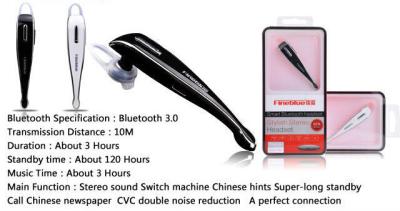 China HiFi Sport Wireless stereo Bluetooth Headset for running with red / blue SMT LED light for sale