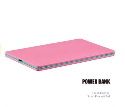 China Ultra Slim 3000mAh Li - polymer Portable Backup Battery Power Bank for Smart Phone for sale