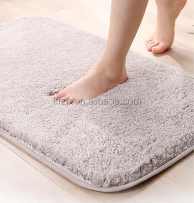 China Anti Slip High Water Absorbent And Comfortable Anti Slip Bath Mat Flannel Memory Foam Bath Mat for sale