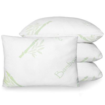 China Hot Quality Massage Memory Foam Pillow Bed Pillow Breathable Shredded Bamboo Neck Pillow for sale