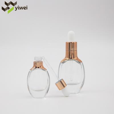 China 30ml 50ml cosmetic luxury serum glass bottle with dropper/spray lotion pump, 100ml 120ml glass bottle cosmetic packaging cream jar for sale