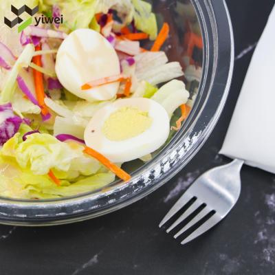 China Single wall high quality transparent clear plastic salad bowl food container, take away disposable plastic salad bowl for sale