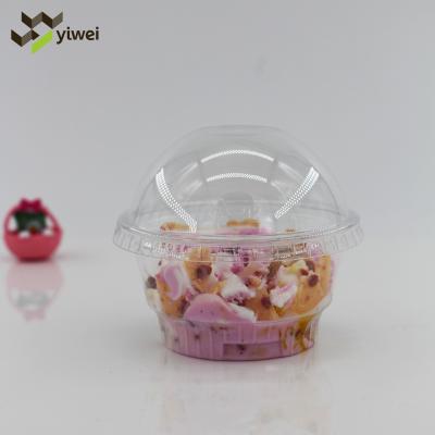 China High Quality Yogurt Cup 5oz Single Wall Ice Cream Container With Lid PET Ice Cream Cups for sale