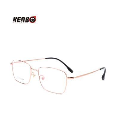 China For Men's Eyewear 2021 Kenbo High Quality Glass Square Optical Eye Glasses Prescription Titanium Monocle Frames for sale