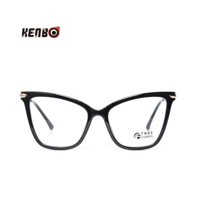 China Fashionable Women Eyeglasses Frames Kenbo Cat Eye Optical Frame High Quality Reading Glass Female Eyewear 2020 TR90 Wholesale for sale