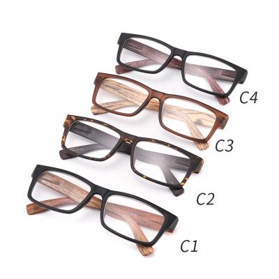 China Wood Finished Reading Glass Quality Readers Presbyopia Spring Hinge Glasses With Aspheric Glass For Men Low Price With Wood Finish for sale