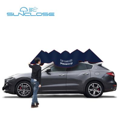 China 2019 Car Interior Temperatures Sunclose Hail Protection UV Lowering Semi-automatic Car Umbrella Better Than Mynew for sale