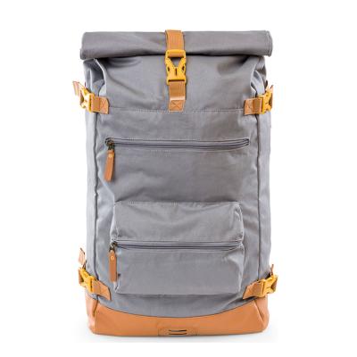 China Custom Anti-theft Soft Cylinder Office Eco-friendly PET Backpack for sale