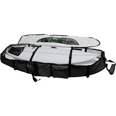 China Custom Surf Board Wheel Bearing Rolling Bag For 2-4 Shortboards for sale