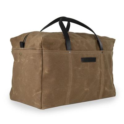 China Roomy Heavy Duty Extra Large Space Canvas Waxed Tool Bag For Men for sale