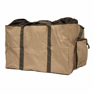 China 6 Slot Slotted Custom Natural Goose Duck Decoy Bag With Side Storage Compartment For Decoy Bases for sale