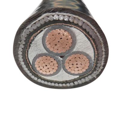 China A.W.G. underground medium xlpe copper power cable hot sale voltage 1.8/3KV 3x150mm 3300v 5 kv 2xawg24 2/0 in Saudi Arabia for sale