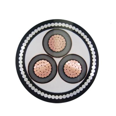 China 5kv 15kv 13.8kv 25kv 33kv 120mm2 1000mm2 800mm underground high voltage xlpe distribution copper power cable price for sale